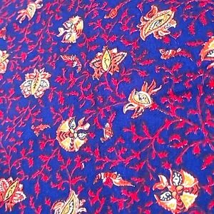 Rare Find Paisley & Floral Vivid Colors Crafting Quilting Sewing Cotton Fabric